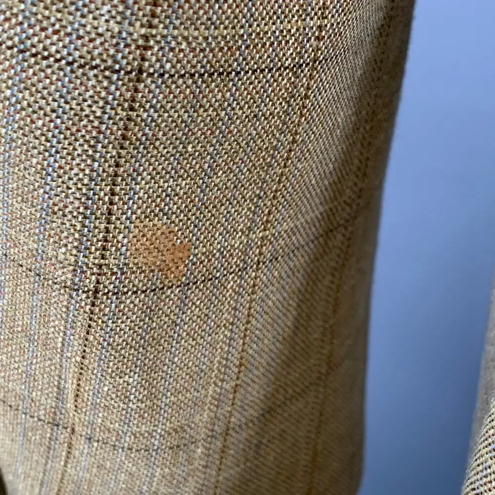 PAL ZILERI Size 38 Regular Beige Grey Brown Window Pane Sport Coat